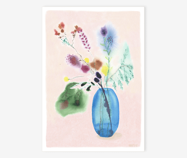 Postkarte Blumen 3