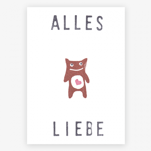 Postkarte Alles liebe