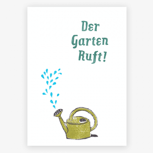 Postkarte Der Garten Ruft