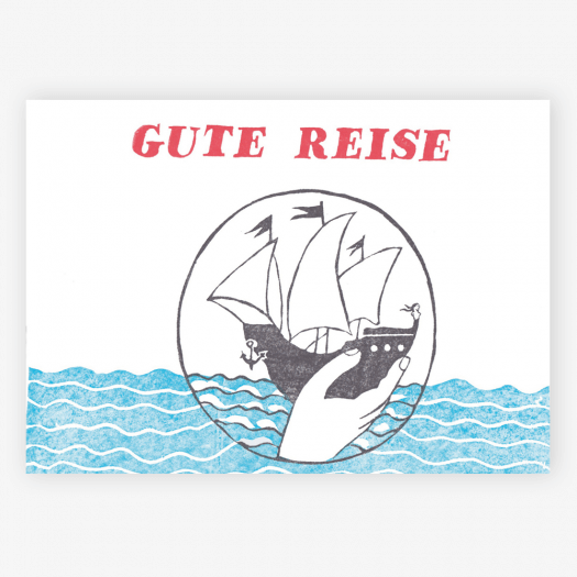 Postkarte Gute Reise