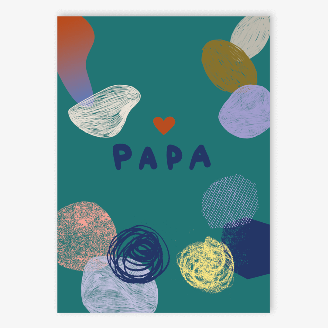 Postkarte Papa