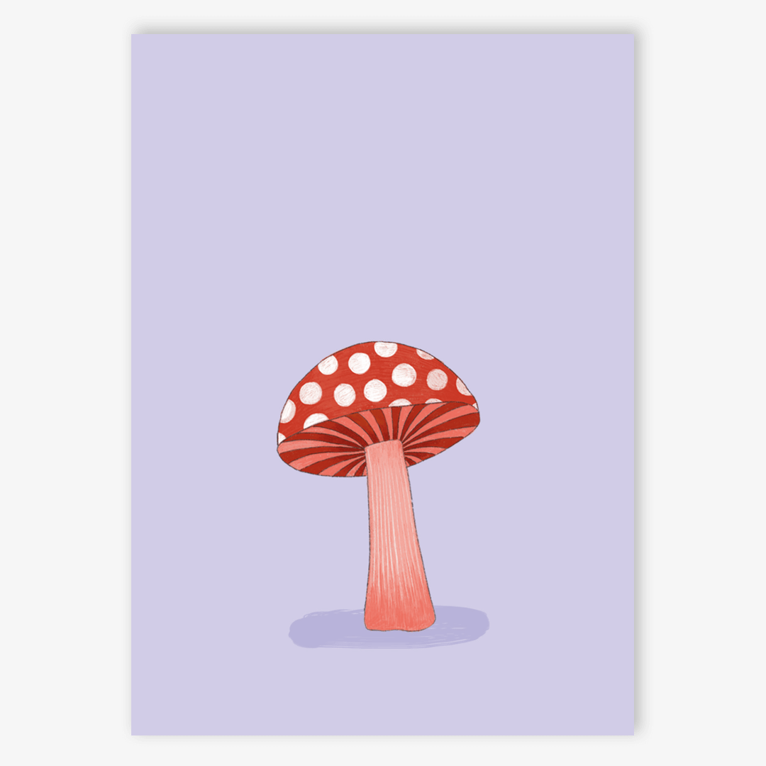 Postkarte Mushroom