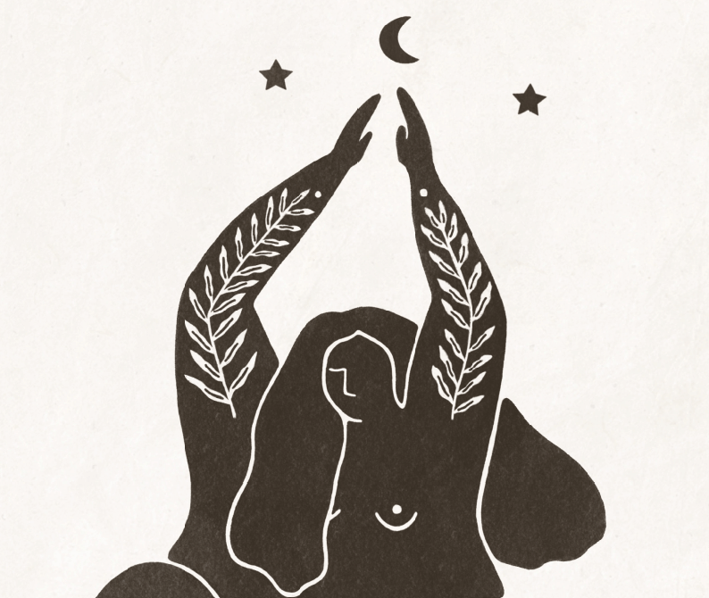 Poster Moon and Stars